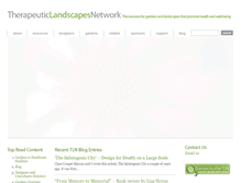 Tablet Screenshot of healinglandscapes.org